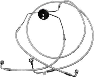 17411857 - MAGNUM BRAKE LINE FRONT LOWER DUAL DISC ABS DESIGNER CLEAR JACKET STER...