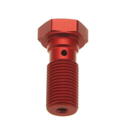 17412433 - TRW Lucas BANJO BOLT, M10X1.25, ALUMINIUM, RED