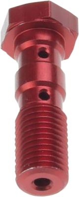 17412438 - TRW Lucas DOUBLE BANJO BOLT, M10X1.25, ALUMINIUM, RED