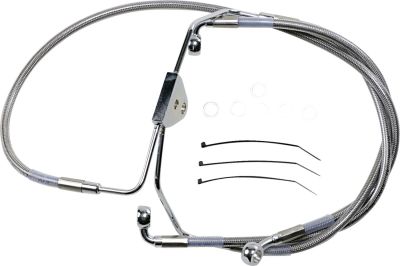 17412625 - DRAG SPECIALTIES FRONT BRAKE LINE STAINLESS STEEL EXTENDED 4