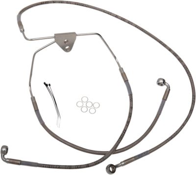 17412627 - DRAG SPECIALTIES FRONT BRAKE LINE STAINLESS STEEL EXTENDED 8
