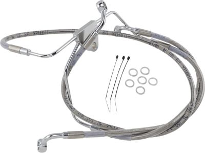 17412631 - DRAG SPECIALTIES FRONT BRAKE LINE STAINLESS STEEL EXTENDED 6