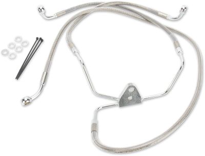 17412633 - DRAG SPECIALTIES FRONT BRAKE LINE STAINLESS STEEL EXTENDED 10