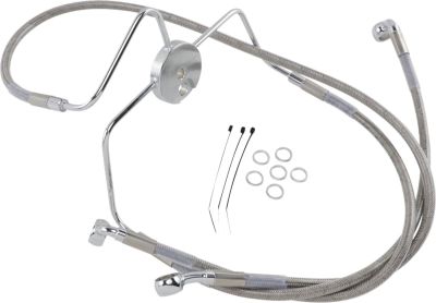 17412635 - DRAG SPECIALTIES FRONT BRAKE LINE STAINLESS STEEL EXTENDED 4