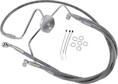 17412638 - DRAG SPECIALTIES FRONT BRAKE LINE STAINLESS STEEL EXTENDED 10