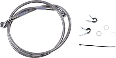 17412644 - DRAG SPECIALTIES FRONT BRAKE LINE STAINLESS STEEL EXTENDED 2