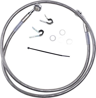17412645 - DRAG SPECIALTIES FRONT BRAKE LINE STAINLESS STEEL EXTENDED 4