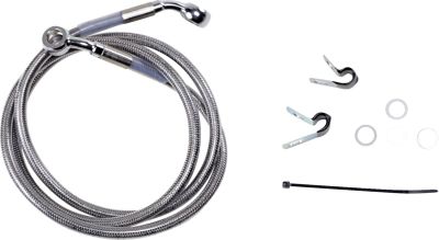 17412646 - DRAG SPECIALTIES FRONT BRAKE LINE STAINLESS STEEL EXTENDED 6