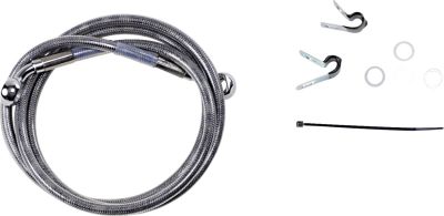 17412648 - DRAG SPECIALTIES FRONT BRAKE LINE STAINLESS STEEL EXTENDED 10
