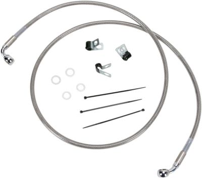 17412651 - DRAG SPECIALTIES FRONT BRAKE LINE STAINLESS STEEL EXTENDED 6