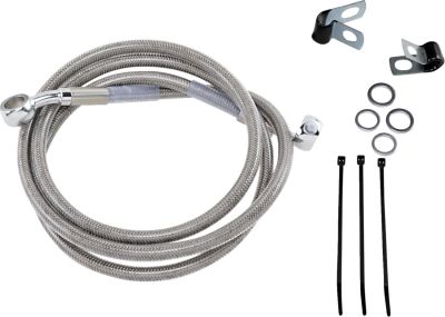 17412655 - DRAG SPECIALTIES FRONT BRAKE LINE STAINLESS STEEL EXTENDED 4