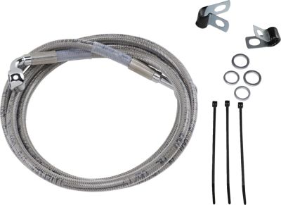17412659 - DRAG SPECIALTIES FRONT BRAKE LINE STAINLESS STEEL EXTENDED 6