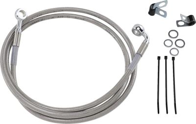 17412661 - DRAG SPECIALTIES FRONT BRAKE LINE STAINLESS STEEL EXTENDED 10