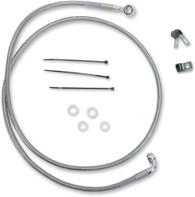 17412673 - DRAG SPECIALTIES FRONT BRAKE LINE STAINLESS STEEL EXTENDED 8