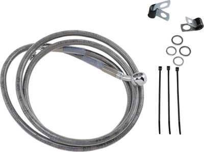 17412674 - DRAG SPECIALTIES FRONT BRAKE LINE STAINLESS STEEL EXTENDED 10