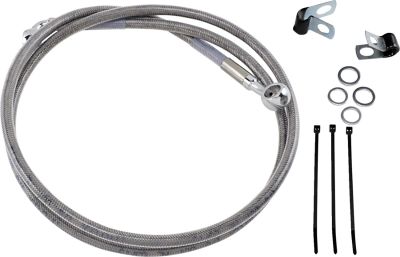 17412678 - DRAG SPECIALTIES FRONT BRAKE LINE STAINLESS STEEL EXTENDED 8