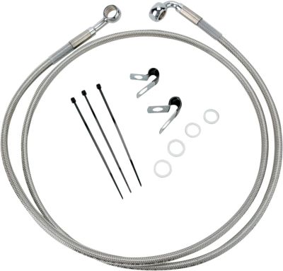 17412679 - DRAG SPECIALTIES FRONT BRAKE LINE STAINLESS STEEL EXTENDED 10