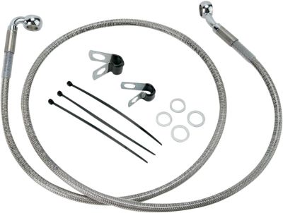 17412682 - DRAG SPECIALTIES FRONT BRAKE LINE STAINLESS STEEL EXTENDED 6