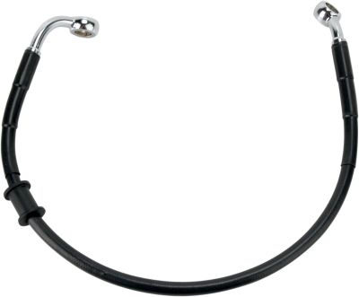 17412925 - DRAG SPECIALTIES REAR BRAKE LINE BLACK VINYL COATED STAINLESS STEEL