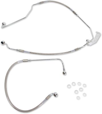17412941 - DRAG SPECIALTIES REAR BRAKE LINE STAINLESS STEEL