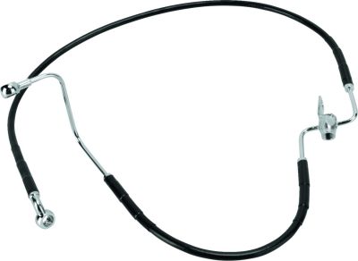 17412945 - DRAG SPECIALTIES REAR BRAKE LINE BLACK VINYL COATED STAINLESS STEEL