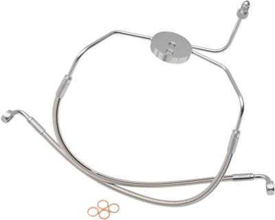 17413241 - MAGNUM BRAKE LINE FRONT LOWER DUAL DISC NON-ABS DESIGNER STAINLESS POL...