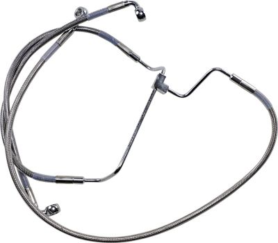 17413977 - DRAG SPECIALTIES EXTENDED LENGTH FRONT STAINLESS STEEL BRAKE LINE KIT