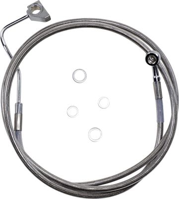17413990 - DRAG SPECIALTIES EXTENDED LENGTH FRONT STAINLESS STEEL BRAKE LINE KIT