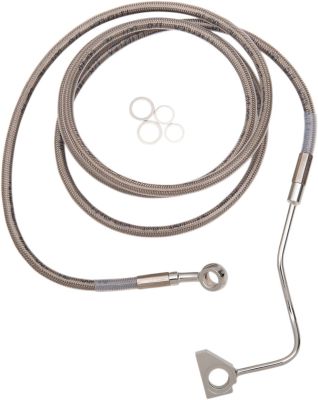 17413992 - DRAG SPECIALTIES EXTENDED LENGTH FRONT STAINLESS STEEL BRAKE LINE KIT
