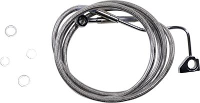 17413993 - DRAG SPECIALTIES EXTENDED LENGTH FRONT STAINLESS STEEL BRAKE LINE KIT