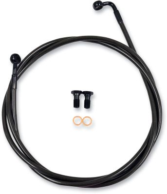 17414377 - LA CHOPPERS BRAKE LINE MIDNIGHT STAINLESS FOR 15