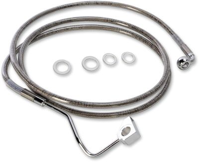 17414499 - DRAG SPECIALTIES BRAKE LINE KIT EXTENDED UPPER FRONT LENGTH STAINLESS ...