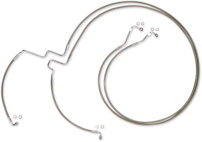 17414924 - MAGNUM BRAKE LINE KIT E-Z ALIGN XR ABS LOWERS POLISHED CHROME BRAIDED ...