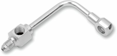 17420047 - DRAG SPECIALTIES REAR BRAKE LINE BANJO BOLT ADAPTER LONG CHROME AN-3 9...