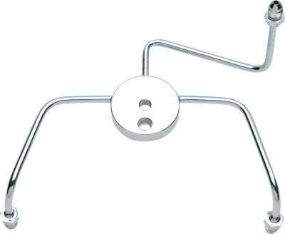 17420048 - DRAG SPECIALTIES FRONT BRAKE-TEE CHROME AN-3 WIDE GLIDE