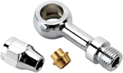 17420104 - DRAG SPECIALTIES UNIVERSAL BRAKE LINE FITTING CHROME 3/8