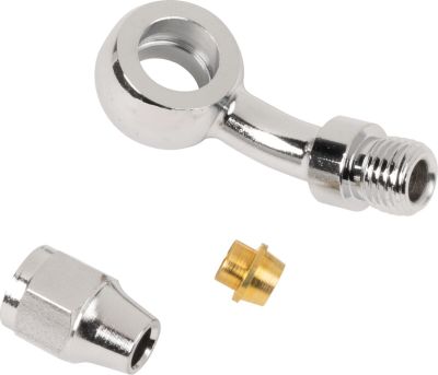 17420105 - DRAG SPECIALTIES UNIVERSAL BRAKE LINE FITTING CHROME 3/8