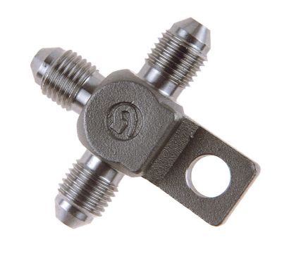 17420192 - GOODRIDGE BRAKELINE TEE FITTING WITH MOUNT FOR AN-03 HOSE STAINLESS-ST...