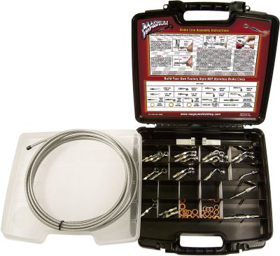 17420412 - MAGNUM BRAKE LINE BUILDER KIT DELUXE BYO® CHROME NATURE