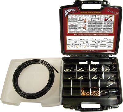 17420415 - MAGNUM BRAKE LINE BUILDER KIT DELUXE BYO® CHROME BLACK