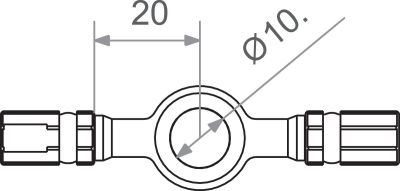 17420587 - TRW Lucas BANJO CONNECTOR M10 GD