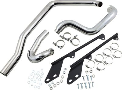 18000638 - BASSANI XHAUST HEADER POWER CURVE TRUE-DUAL CROSSOVER CHROME