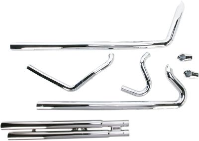 18001594 - COBRA SPEEDSTER SLASH DOWN EXHAUST WITH POWER PORT CHROME HD