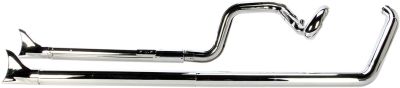 18001751 - COBRA TRUE DUALS EXHAUST SYSTEM CHROME WITH FISHTAIL TIPS