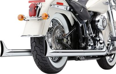 18001752 - COBRA TRUE DUALS EXHAUST SYSTEM CHROME WITH FISHTAIL TIPS