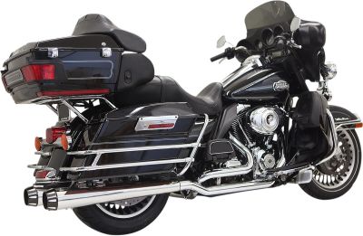 18001898 - BASSANI XHAUST EXHAUST SYSTEM TRUE-DUAL DOWN UNDER MEGAPHONE CHROME