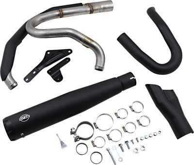 18002467 - S&S 2-1 Exhaust - Black - M8 Softail