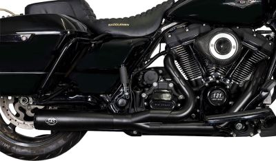 18002545 - S&S EXH RACE 2-1 GAR BLK 22FL