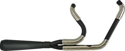 18002647 - TRASK EXHAUST 2:1 ASSAULT BLK M8 SOFTAIL W/BAGS