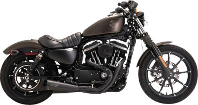 18002674 - V&H EXHAUST 2 INTO 1 STAINLESS UPSWEEP BLACK SPORTSTER